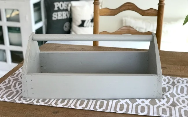 Rustic Toolbox Table Centerpiece from Reclaimed wood