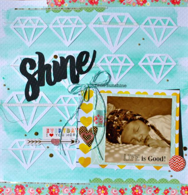 SRM Stickers Blog - Diamond in the Rough by Cathy H.- #cards #layout #17turtles #digitalcutfiles #stickers #borders #twine #stickerstitches 