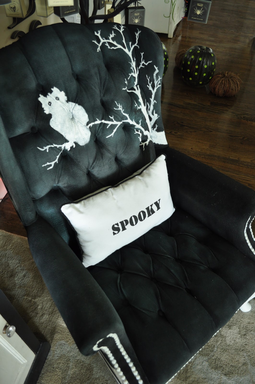 Cassandra Design B & W Halloween Chair Set for Halloween