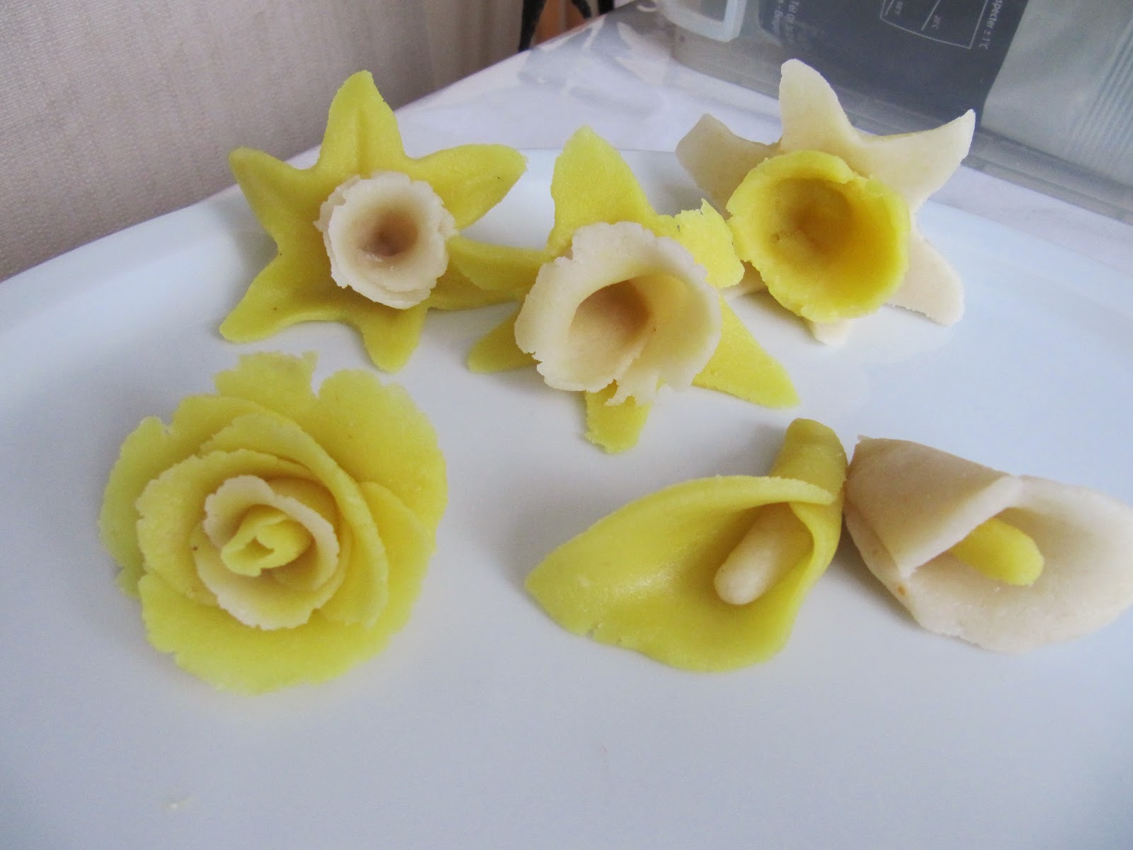 1eres fleurs en pate damande