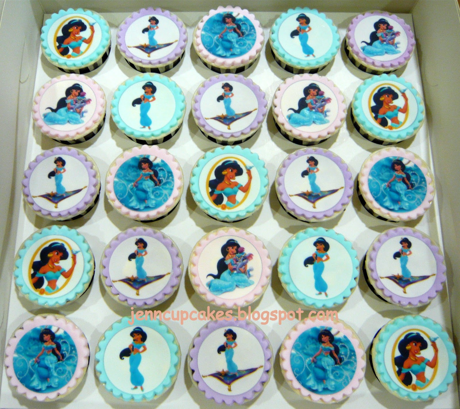 Jenn Cupcakes & Muffins Princess Jasmine Cupcakes