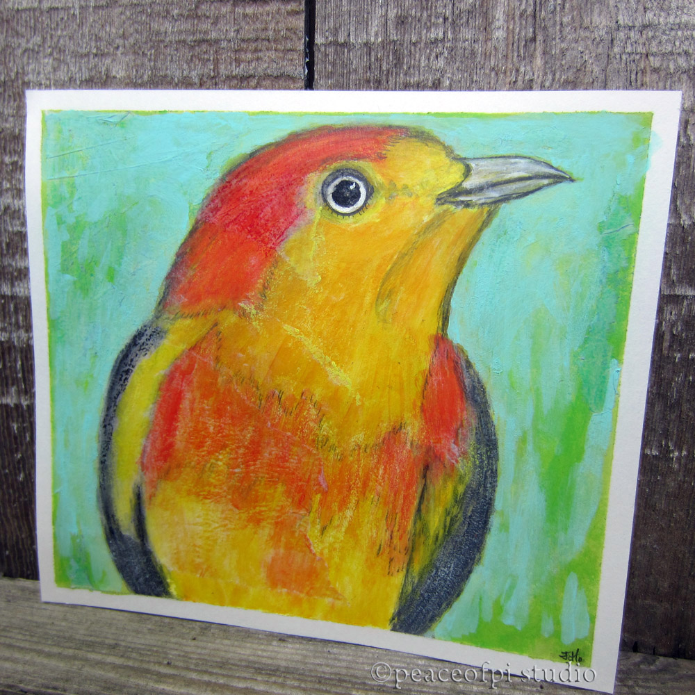 peaceofpi studio Two Ways to Create a Mixed Media Painting