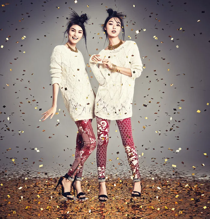 H&M China celebrates the New Year with a campaign featuring Sui He and Tian Yi