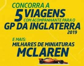 Cadastrar Promoção Lubrax+ Viagens Inglaterra GP 2019 - Troca de Óleo