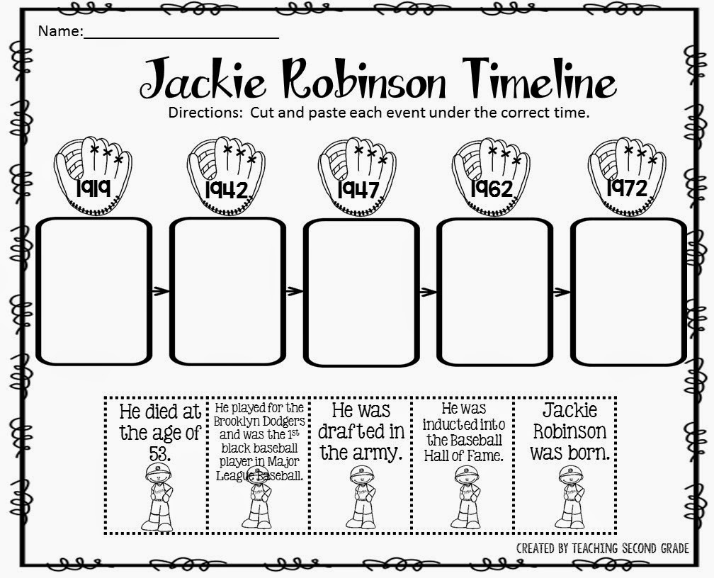 Printable Jackie Robinson Worksheets