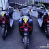 Mobile Suit Gundam inspired motorbikes