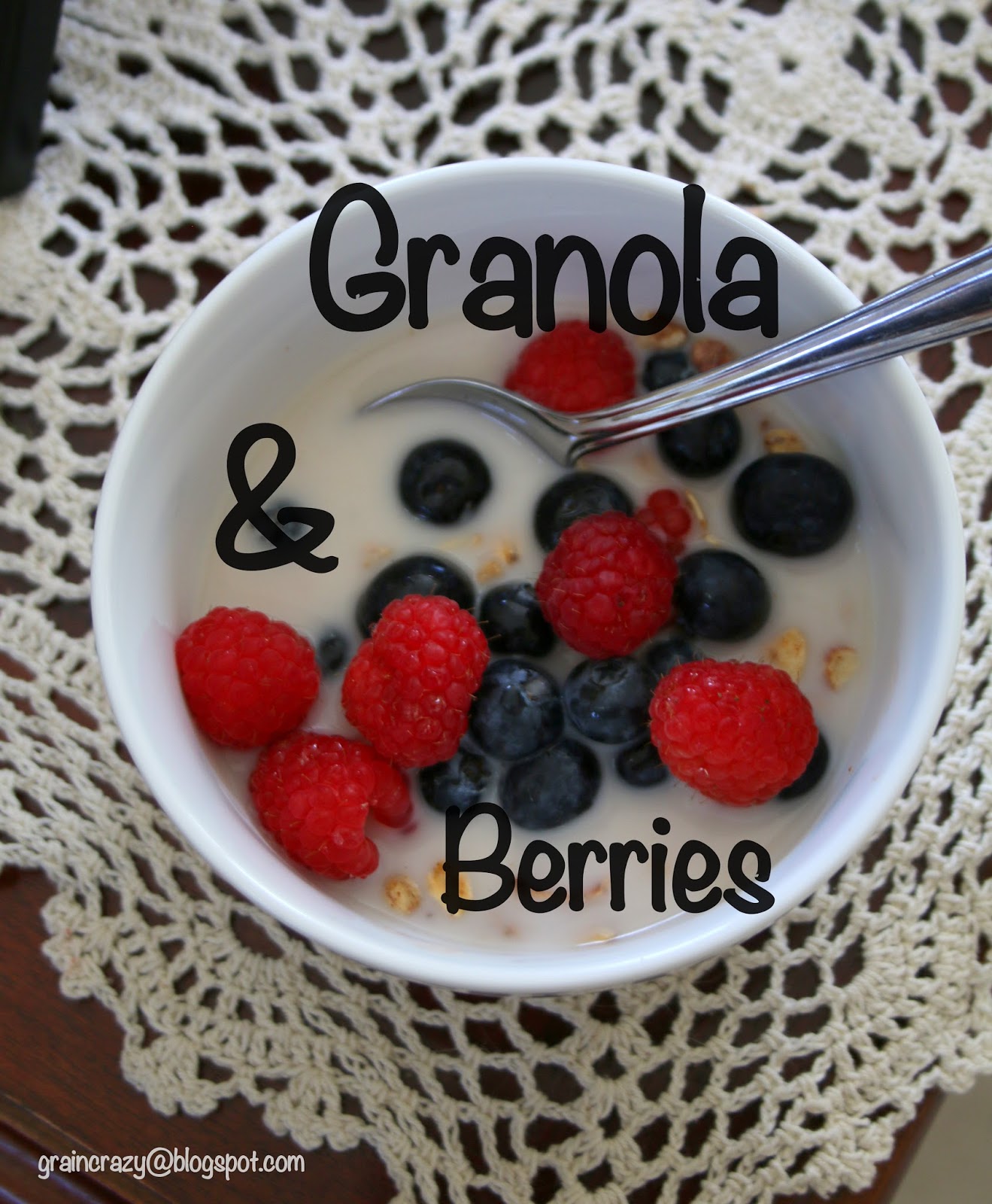 Grain Crazy Granola and Berries (Gluten Free option)