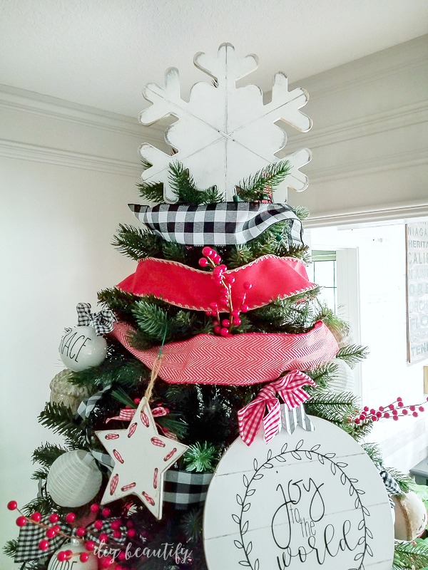 How to Make a 3 Farmhouse Tree Topper DIY Beautify Creating Beauty