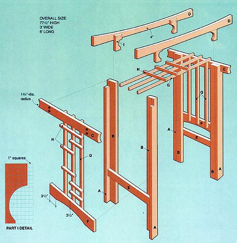 Easy arbor plans free  Project shed