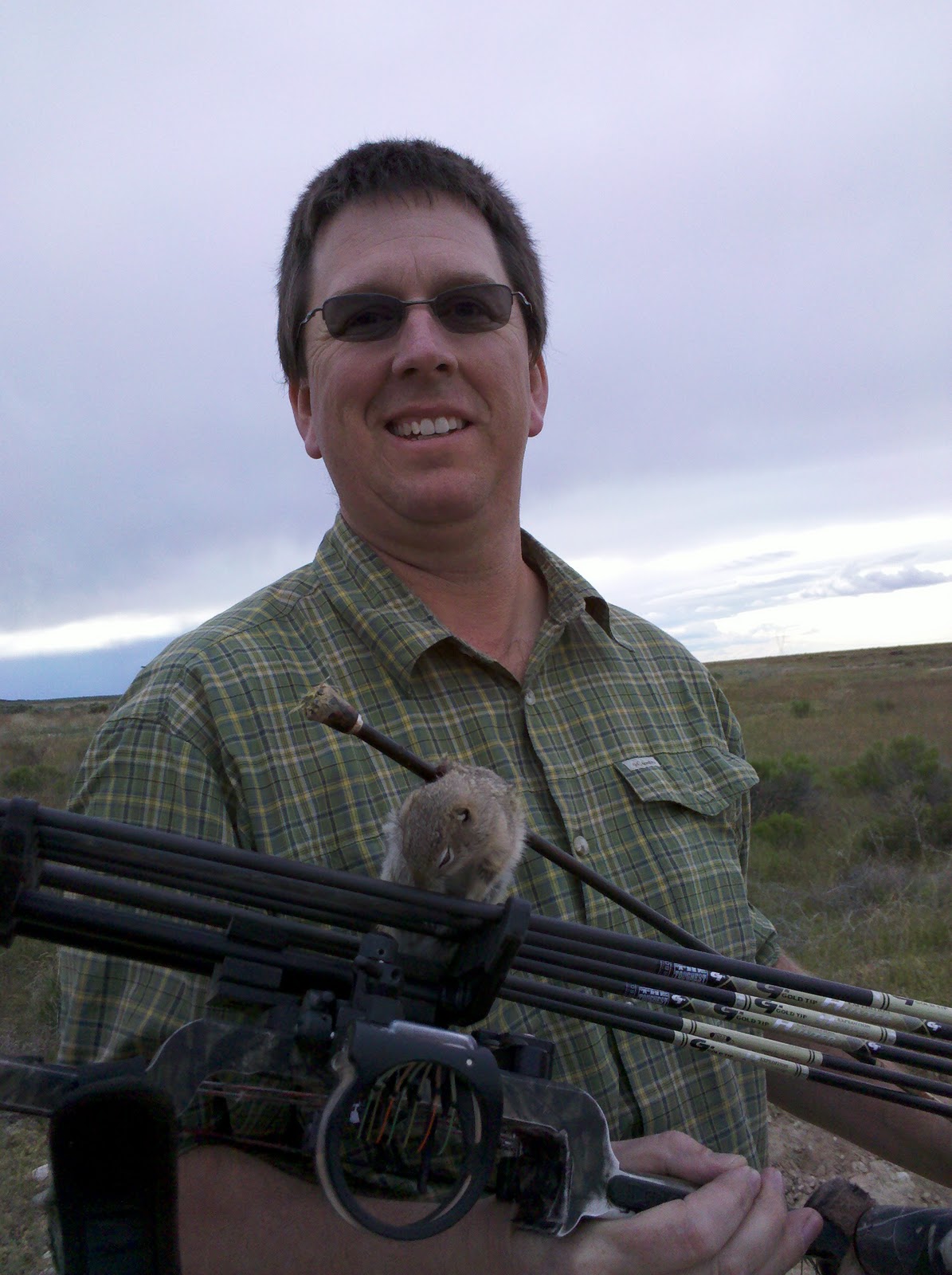 Upper Snake River Bowmen Jared Stokes, his son Orion and Cody Olsen