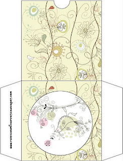 Funda de CD´s para Imprimir Gratis de Jardín Vintage.