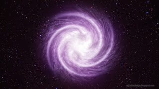 Top View Purple Milky Way Spiral Shape Of The Galaxy In The Space Of The Universe