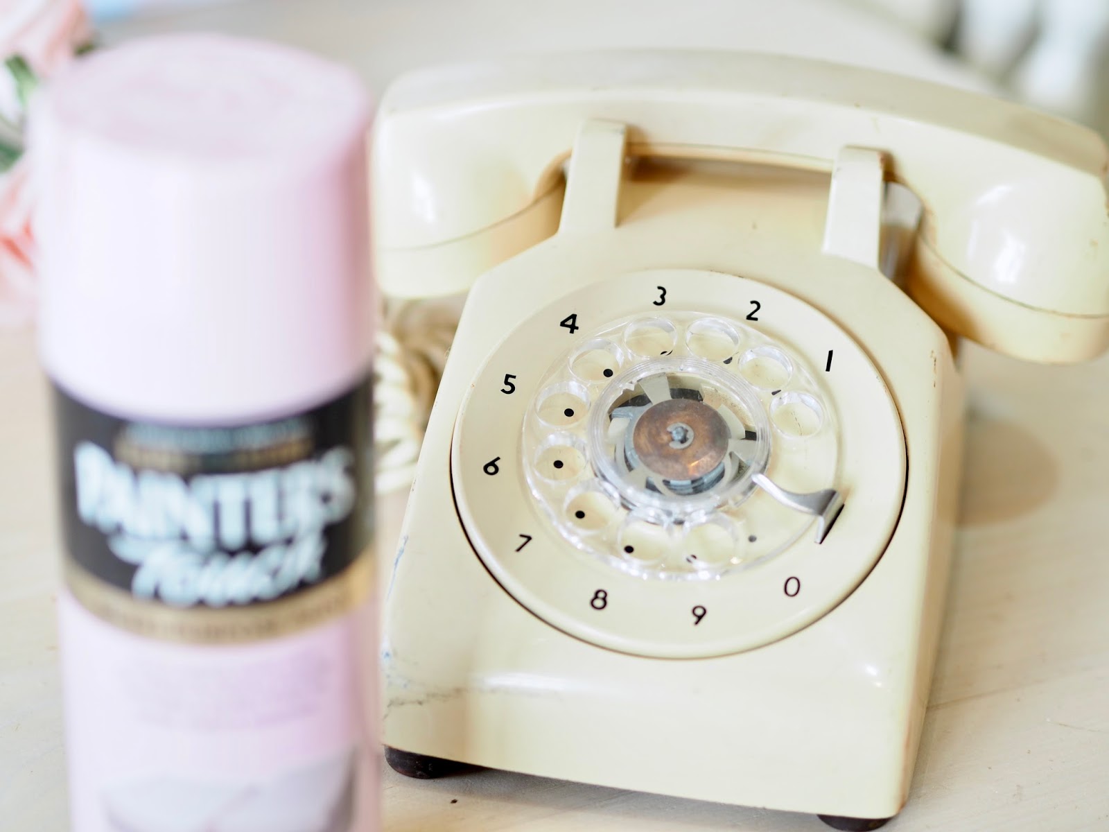 Video:How I up cycled my vintage phone to shabby chic pink. - Dainty Dress  Diaries