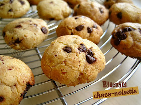 recette de patisserie : biscuit chocolat et noisette