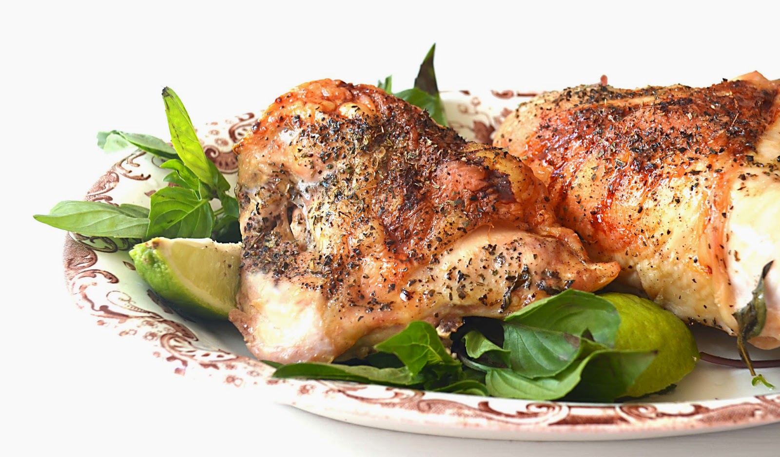 Sew French: Honey-Lime Baked Chicken with Fresh Basil
