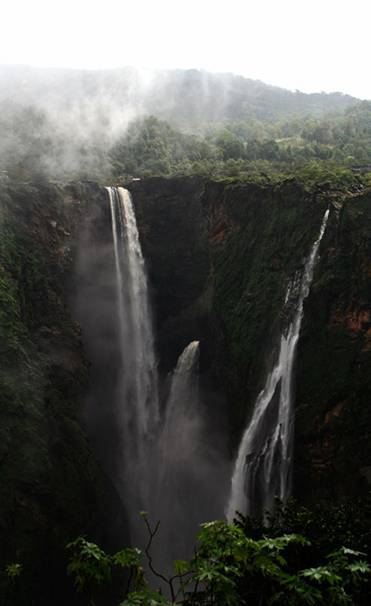 Low Flowing During Summer Jog Falls - Karnataka