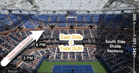 Us Open Tennis 2018 Arthur Ashe Stadium Seating Chart