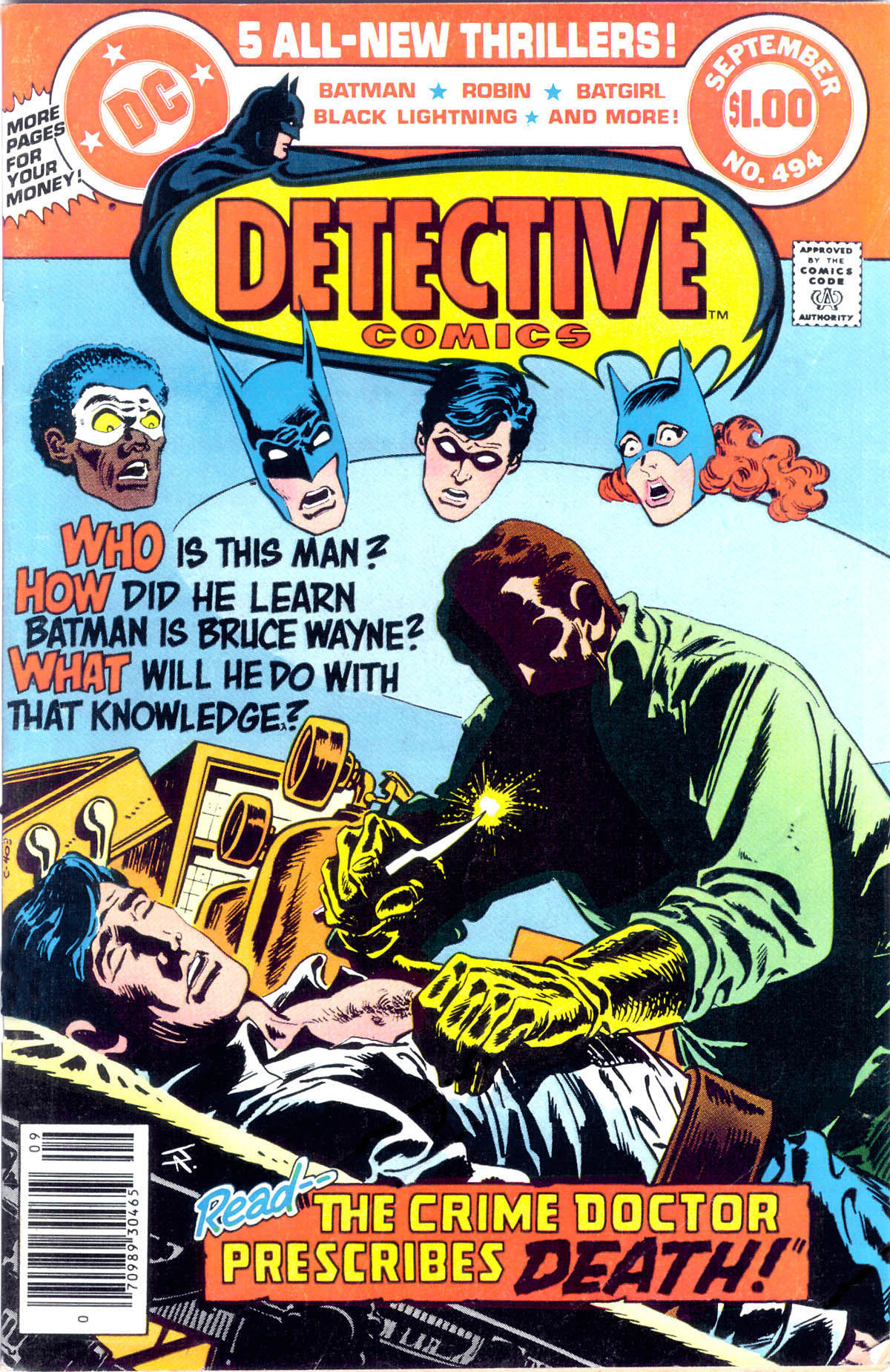 Read online Detective Comics (1937) comic -  Issue #494 - 1