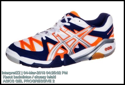 kasut badminton asics