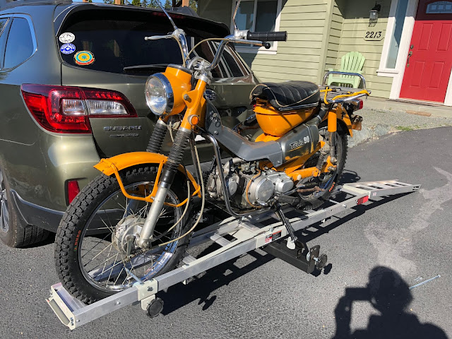 hurl master carrier with loading ramp attached