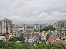 View of Macau and Zhuhai facing northwest from Monte Fort