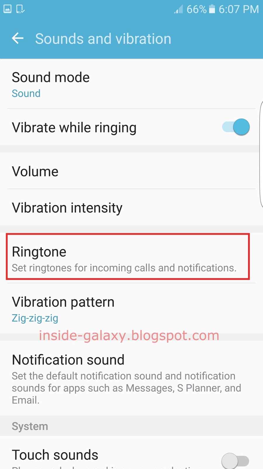 Inside Galaxy: Samsung Galaxy S7 Edge: How to Change Ringtone in