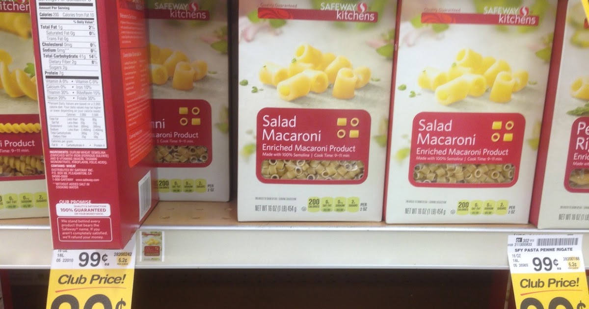 Healthy Grocery Salad Macaroni, Safeway Kitchens Safeway