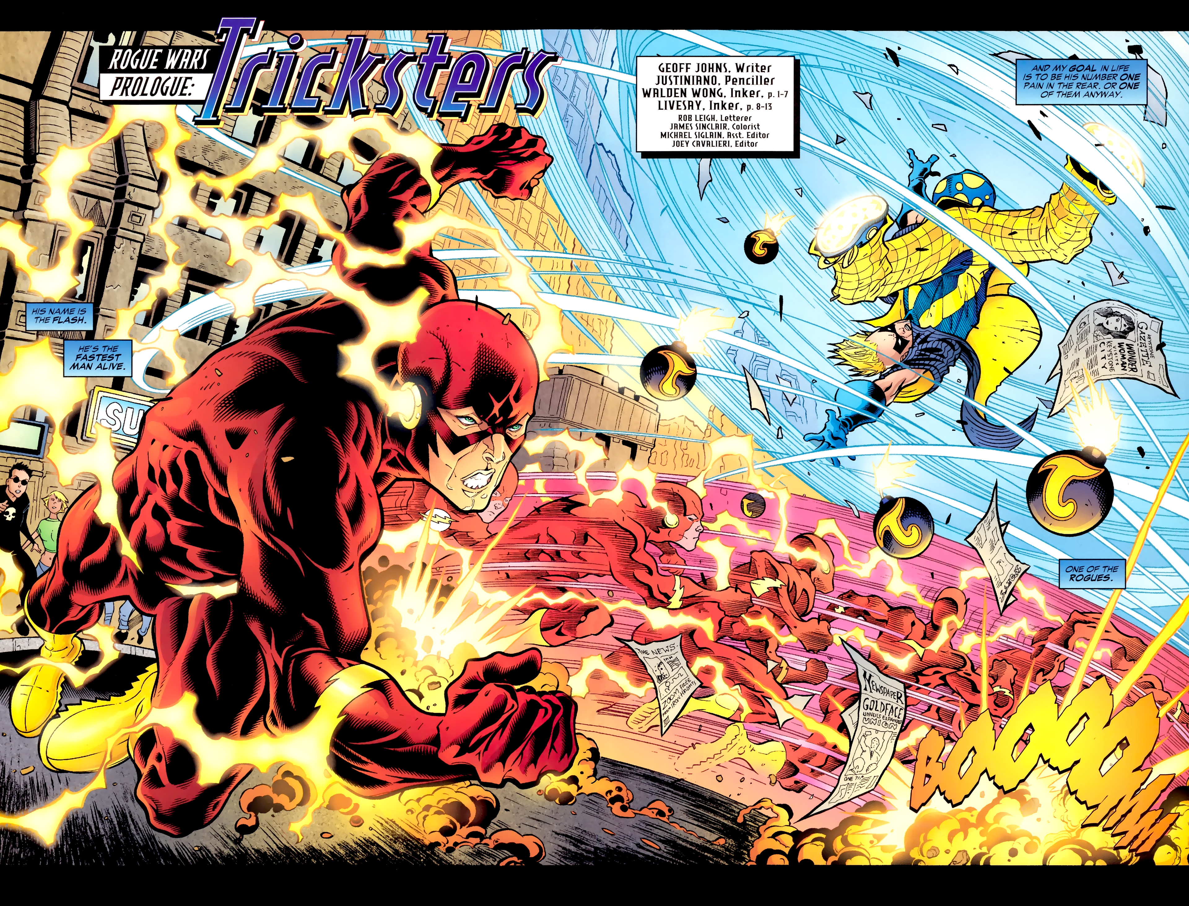 Read online The Flash (1987) comic -  Issue # _Extra 1/2 - Rogue War Prologue: Tricksters - 4