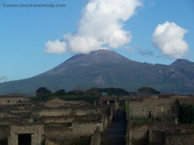 Mt. Vesuvius over Pompeii