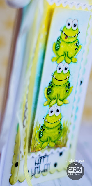SRM Stickers Blog - Hoppy Birthday! by Michele - #card #janesdoodles #gardenfriends #watercolor #birthday