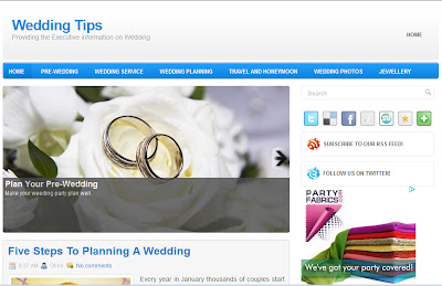 Blogger Template For Wedding Blog