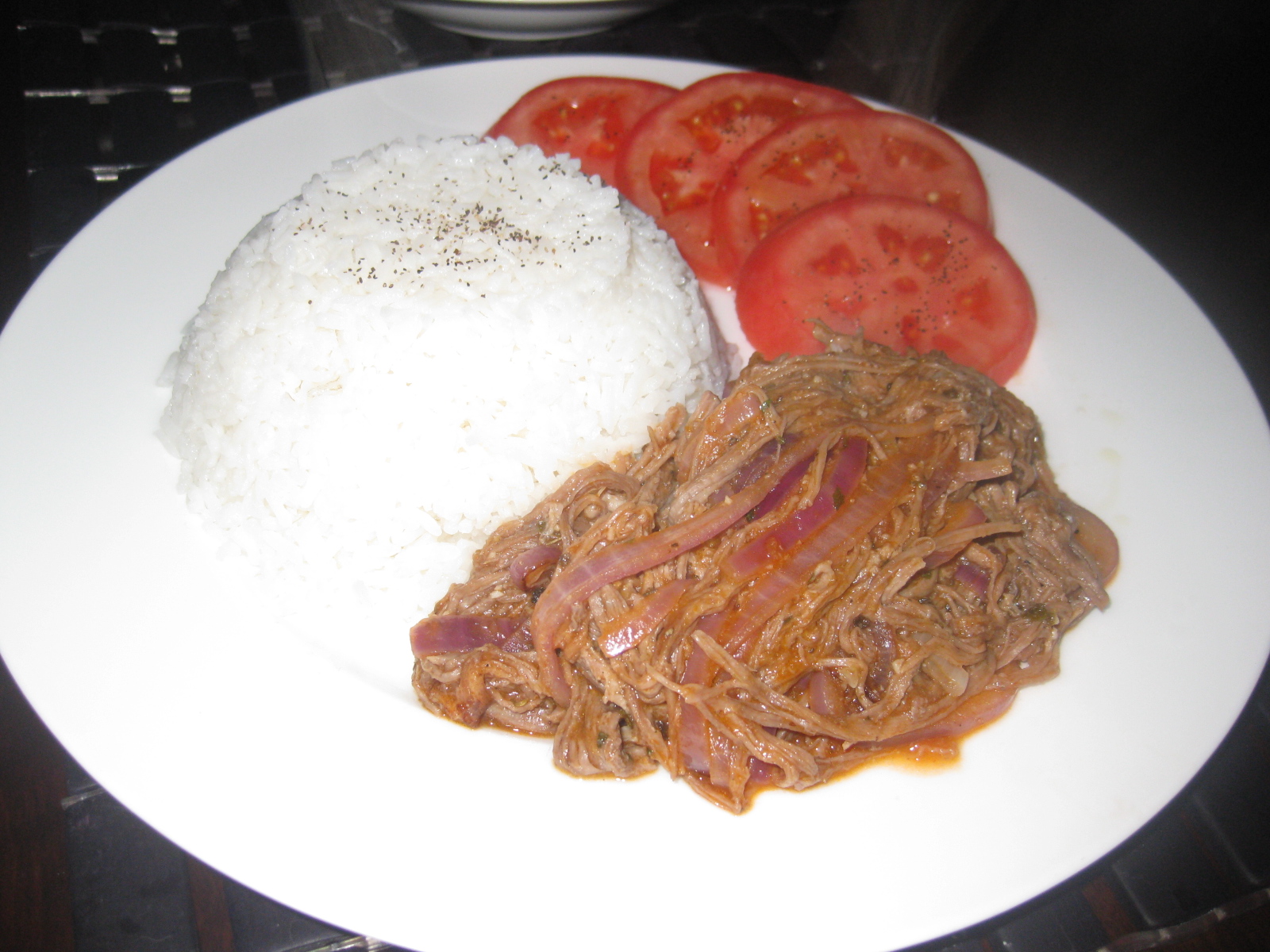 Diego's Food Blog Cuban Beef Soup, White Rice with Ropa Vieja