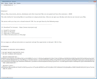 GandCrab-4 Ransomware note