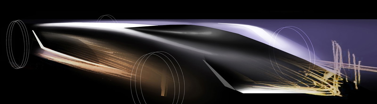 Infiniti Prototype 9 development sketches