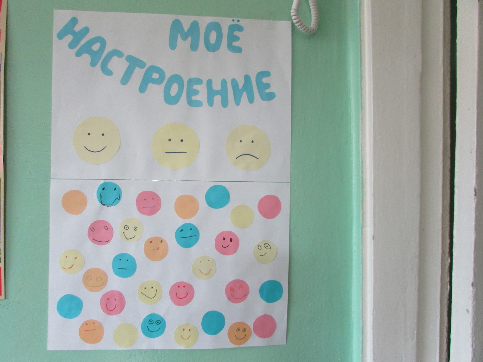 Доска настроения в детском саду своими руками