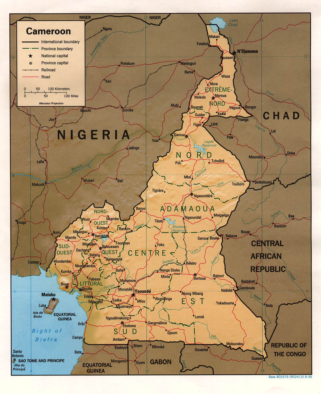 Cameroon Map 