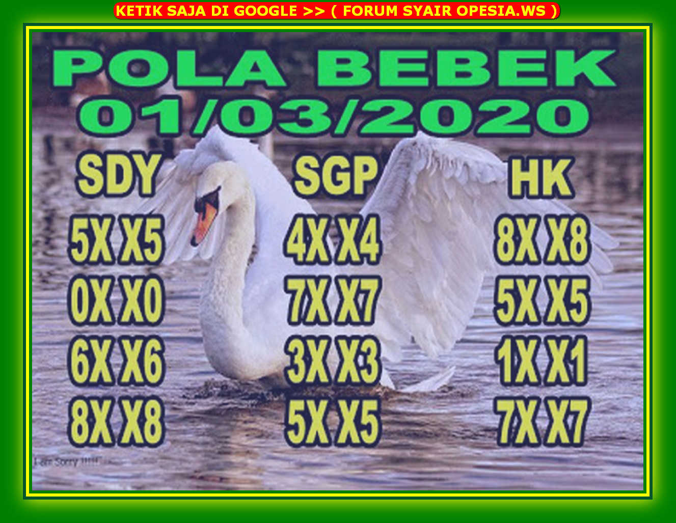 1 New Message Kode Syair Sydney 1 Maret 2020 Forum Syair Togel Hongkong Singapura Sydney