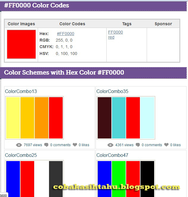 Cobakasihtahu Menentukan Kombinasi Warna Yang Co Cobakasihtahu