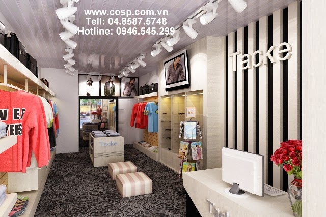 Thiết kế cửa hàng thời trang nam Thiết kế cửa hàng thời trang nam