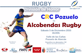 Horarios décima jornada rugby divisiones honor