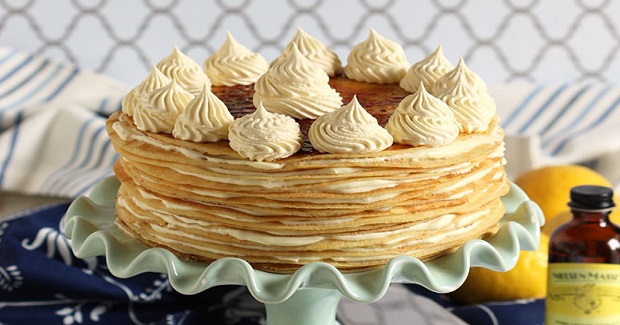 Lemon Mascarpone Crepe Cake Recipe Lemon Mascarpone Crepe Cake Recipe