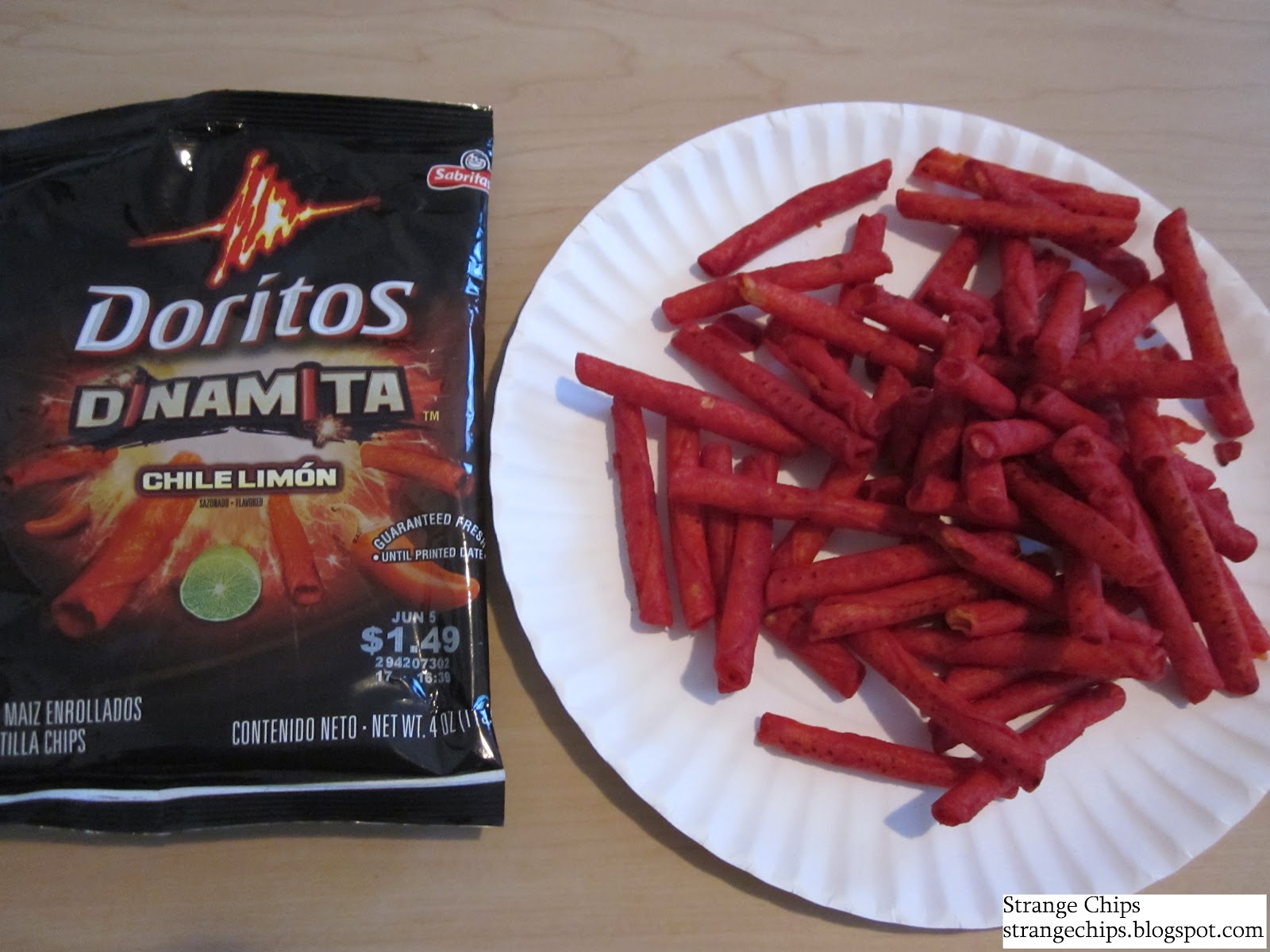 Strange Chips Doritos Dinamita Chile Limon