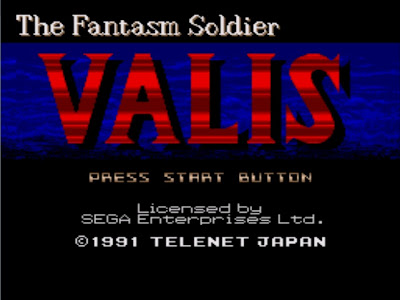 Valis The Fantasm Soldier title screen