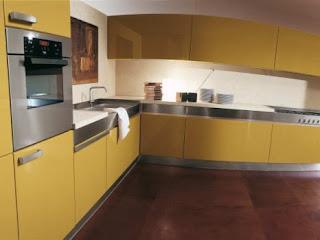 modern yellow kitchen cabinets pictures