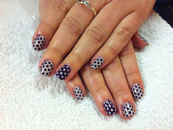 nail cnd shellac polka purple dot cityscape polish dots rock