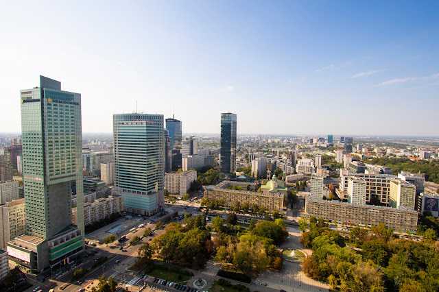 Panorama dal Palazzo della Cultura e della Scienza-Varsavia