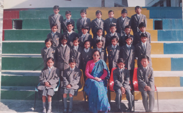 South Indian Actress Lavanya Tripathi Childhood School Pic (Fist row 2nd from Left) | South Indian Actress Lavanya Tripathi Childhood Photos | Real-Life Photos