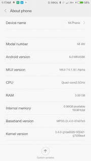phone info -Android-6.0 MIUI 7 Marshmallow Redmi2/redmi2 Prime/Mi3/mi4/Mi5