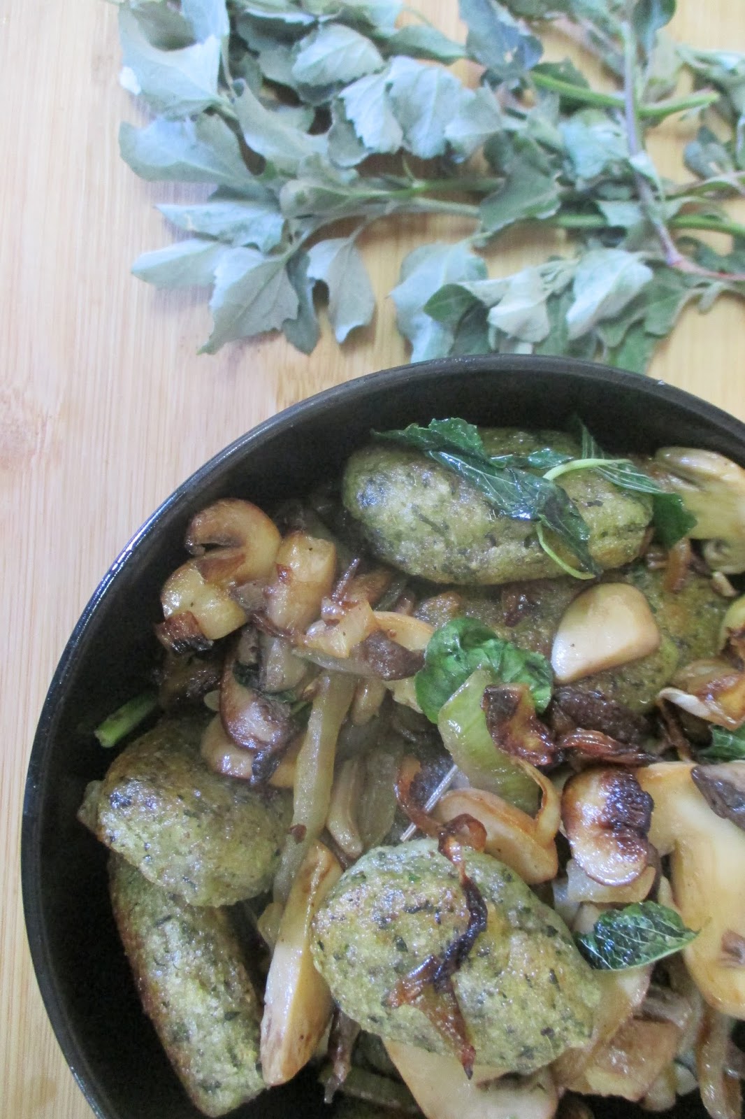 Penniless Parenting Making Wild Greens Yuca Gnocchi