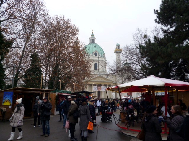 Karlskirche mercatini di natale, vienna
